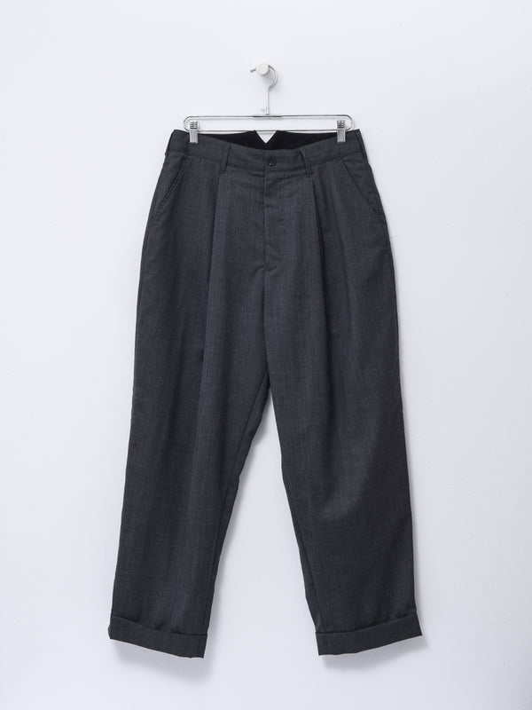 WP Pant_B - Charcoal Tropical WoolLC001